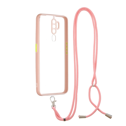For OPPO A5 2020/A9 2020 Transparent PC+TPU Phone Case with Contrast Color Button & Neck Lanyard(Pink)
For OPPO A5 2020/A9 2020 Transparent PC+TPU Phone Case with Contrast Color Button & Neck Lanyard(Pink)