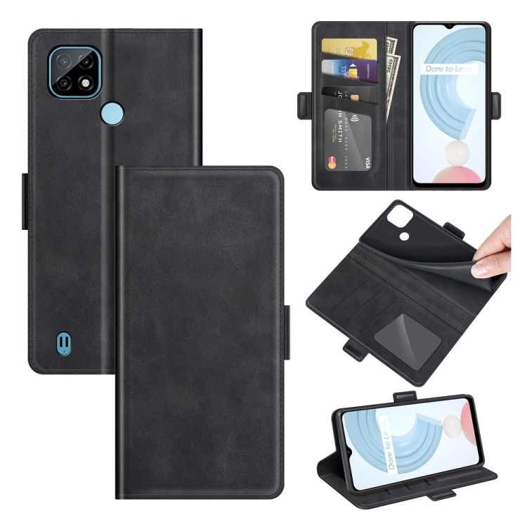 For OPPO Realme C21 Dual-side Magnetic Buckle Horizontal Flip Leather Case with Holder & Card Slots & Wallet(Black)
For OPPO Realme C21 Dual-side Magnetic Buckle Horizontal Flip Leather Case with Holder & Card Slots & Wallet(Black)