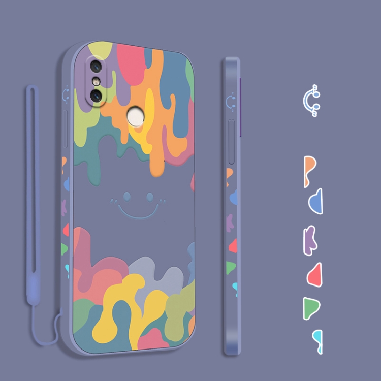For Xiaomi Mi 8 Cube Painted Smiley Straight Side Liquid Silicone Shockproof Case with Hand Strap(Grey)
For Xiaomi Mi 8 Cube Painted Smiley Straight Side Liquid Silicone Shockproof Case with Hand Strap(Grey)