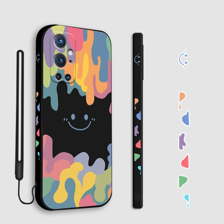 For OnePlus 9 Pro Cube Painted Smiley Straight Side Liquid Silicone Shockproof Case with Hand Strap(Black)
For OnePlus 9 Pro Cube Painted Smiley Straight Side Liquid Silicone Shockproof Case with Hand Strap(Black)