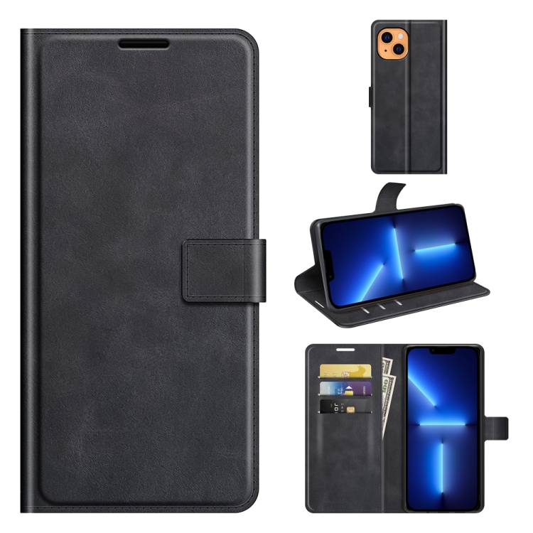 Retro Calf Pattern Buckle Horizontal Flip Leather Case with Holder & Card Slots & Wallet For iPhone 13 Pro(Black)
Retro Calf Pattern Buckle Horizontal Flip Leather Case with Holder & Card Slots & Wallet For iPhone 13 Pro(Black)