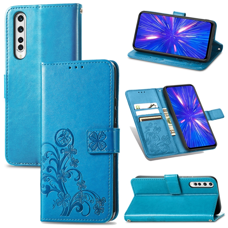 For Rakuten BIG Four-leaf Clasp Embossed Buckle Mobile Phone Protection Leather Case with Lanyard & Card Slot & Wallet & Bracket Function(Blue)
For Rakuten BIG Four-leaf Clasp Embossed Buckle Mobile Phone Protection Leather Case with Lanyard & Card Slot & Wallet & Bracket Function(Blue)