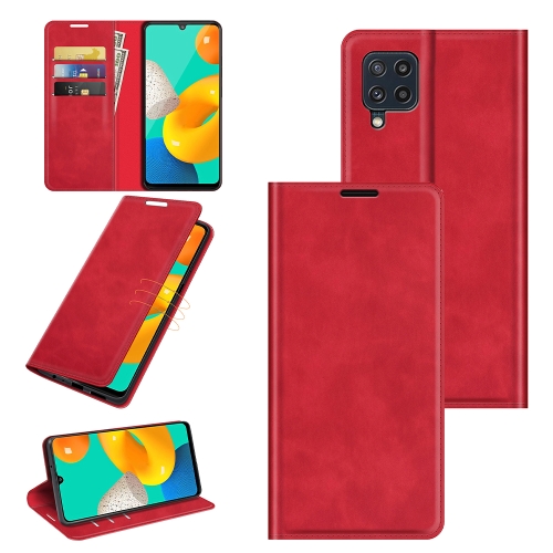 For Samsung Galaxy M32 Retro-skin Business Magnetic Suction Leather Case with Holder & Card Slots & Wallet(Red)
For Samsung Galaxy M32 Retro-skin Business Magnetic Suction Leather Case with Holder & Card Slots & Wallet(Red)