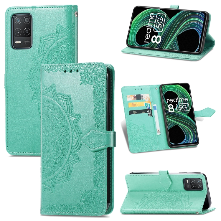 For OPPO Realme 8 5G Mandala Flower Embossed Horizontal Flip Leather Case with Holder & Three Card Slots & Wallet & Lanyard(Green)
For OPPO Realme 8 5G Mandala Flower Embossed Horizontal Flip Leather Case with Holder & Three Card Slots & Wallet & Lanyard(Green)