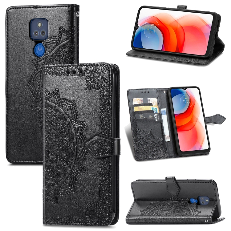For Motorola Moto G Play 2021 Mandala Flower Embossed Horizontal Flip Leather Case with Holder & Three Card Slots & Wallet & Lanyard(Black)
For Motorola Moto G Play 2021 Mandala Flower Embossed Horizontal Flip Leather Case with Holder & Three Card Slots & Wallet & Lanyard(Black)