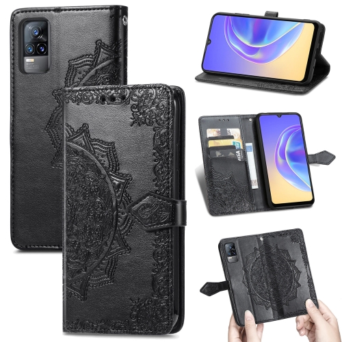 For vivo V21e 4G Mandala Flower Embossed Horizontal Flip Leather Case with Holder & Three Card Slots & Wallet & Lanyard(Black)
For vivo V21e 4G Mandala Flower Embossed Horizontal Flip Leather Case with Holder & Three Card Slots & Wallet & Lanyard(Black)