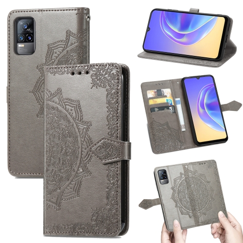 For vivo V21e 4G Mandala Flower Embossed Horizontal Flip Leather Case with Holder & Three Card Slots & Wallet & Lanyard(Grey)
For vivo V21e 4G Mandala Flower Embossed Horizontal Flip Leather Case with Holder & Three Card Slots & Wallet & Lanyard(Grey)