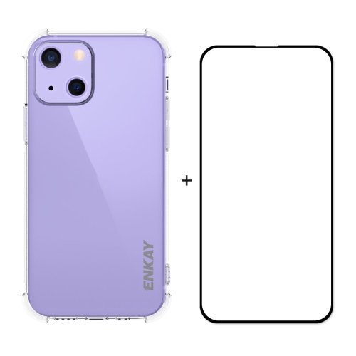 Hat-Prince ENKAY Clear TPU Shockproof Soft Case Drop Protection Cover + Full Coverage Tempered Glass Protector Film For iPhone 13 mini
Hat-Prince ENKAY Clear TPU Shockproof Soft Case Drop Protection Cover + Full Coverage Tempered Glass Protector Film For iPhone 13 mini