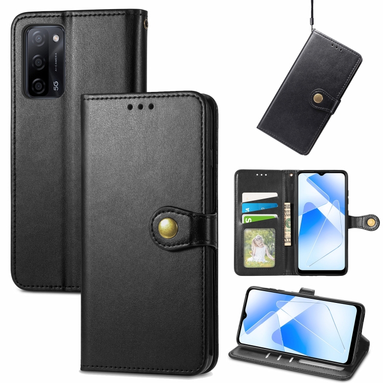 For OPPO A55 5G Solid Color Leather Buckle Phone Case with Lanyard & Photo Frame & Card Slot & Wallet & Stand Function(Black)
For OPPO A55 5G Solid Color Leather Buckle Phone Case with Lanyard & Photo Frame & Card Slot & Wallet & Stand Function(Black)