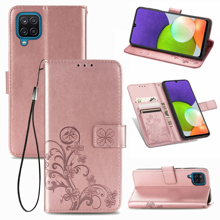 For Samsung Galaxy A22 4G Four-leaf Clasp Embossed Buckle Mobile Phone Protection Leather Case with Lanyard & Card Slot & Wallet & Bracket Function(Rose Gold)
For Samsung Galaxy A22 4G Four-leaf Clasp Embossed Buckle Mobile Phone Protection Leather Case with Lanyard & Card Slot & Wallet & Bracket Function(Rose Gold)