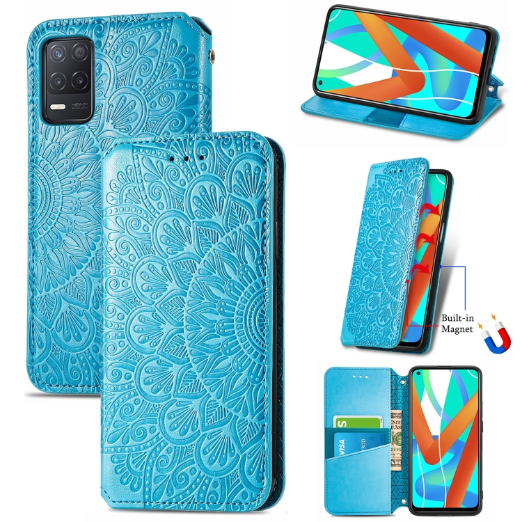 For OPPO Realme V13 Blooming Mandala Embossed Pattern Magnetic Horizontal Flip Leather Case with Holder & Card Slots & Wallet(Blue)
For OPPO Realme V13 Blooming Mandala Embossed Pattern Magnetic Horizontal Flip Leather Case with Holder & Card Slots & Wallet(Blue)