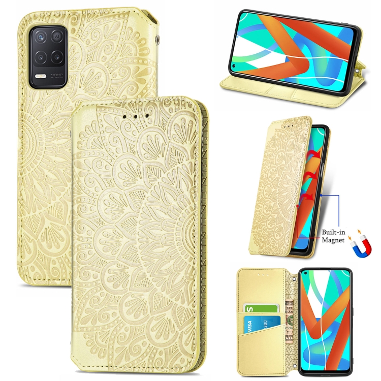 For OPPO Realme V13 Blooming Mandala Embossed Pattern Magnetic Horizontal Flip Leather Case with Holder & Card Slots & Wallet(Yellow)
For OPPO Realme V13 Blooming Mandala Embossed Pattern Magnetic Horizontal Flip Leather Case with Holder & Card Slots & Wallet(Yellow)