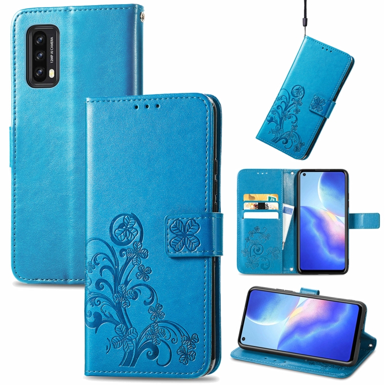 For Blackview A90 Four-leaf Clasp Embossed Buckle Mobile Phone Protection Leather Case with Lanyard & Card Slot & Wallet & Bracket Function(Blue)
For Blackview A90 Four-leaf Clasp Embossed Buckle Mobile Phone Protection Leather Case with Lanyard & Card Slot & Wallet & Bracket Function(Blue)