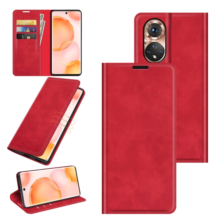 For Honor 50 Retro-skin Business Magnetic Suction Leather Case with Holder & Card Slots & Wallet(Red)
For Honor 50 Retro-skin Business Magnetic Suction Leather Case with Holder & Card Slots & Wallet(Red)