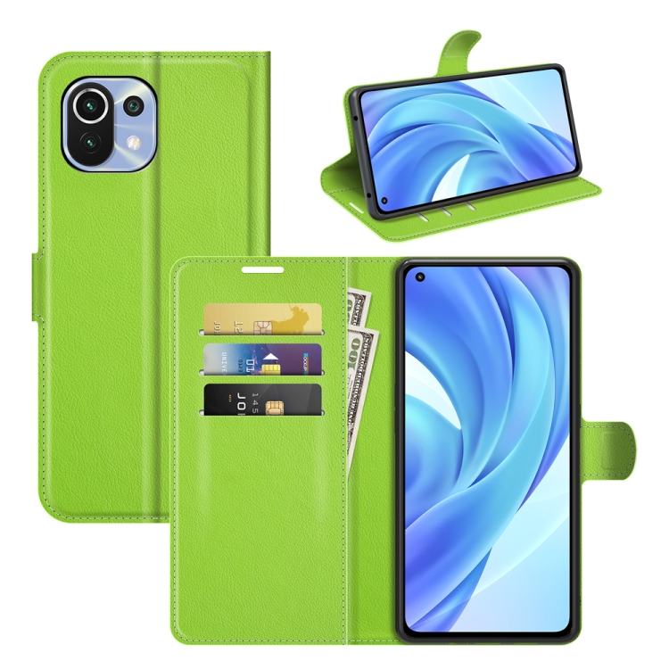 For Xiaomi Mi 11 Lite Litchi Texture Horizontal Flip Protective Case with Holder & Card Slots & Wallet(Green)
For Xiaomi Mi 11 Lite Litchi Texture Horizontal Flip Protective Case with Holder & Card Slots & Wallet(Green)