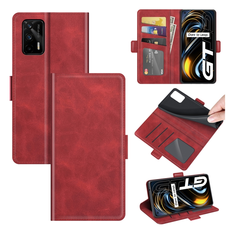 For OPPO Realme GT 5G / Realme Q3 Pro 5G Dual-side Magnetic Buckle Horizontal Flip Leather Case with Holder & Card Slots & Wallet(Red)
For OPPO Realme GT 5G / Realme Q3 Pro 5G Dual-side Magnetic Buckle Horizontal Flip Leather Case with Holder & Card Slots & Wallet(Red)