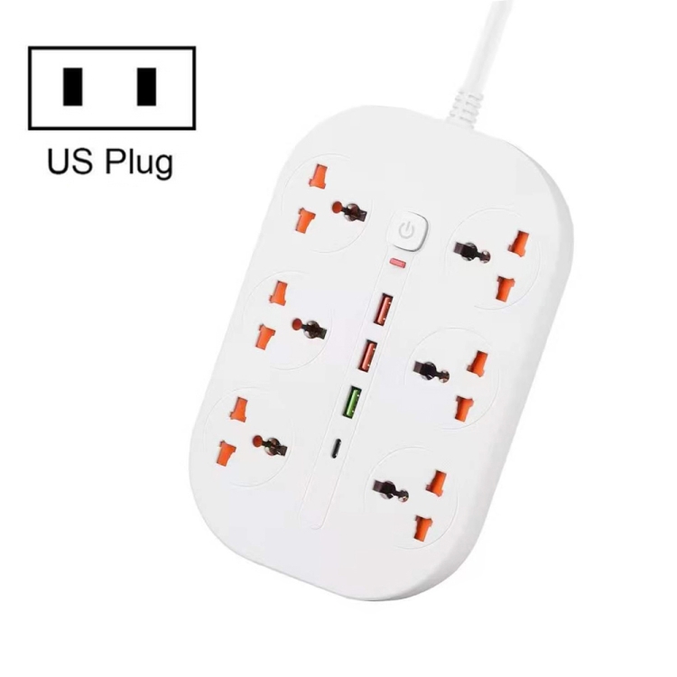 T21 PD3.0 + QC3.0 Multi Hole Row Plug 3000W High Power Socket, US Plug(White)
T21 PD3.0 + QC3.0 Multi Hole Row Plug 3000W High Power Socket, US Plug(White)