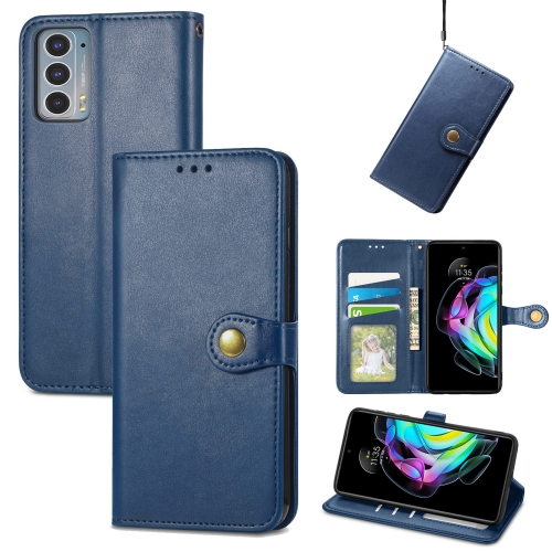 For Motorola Edge 20 Solid Color Leather Buckle Phone Case with Lanyard & Photo Frame & Card Slot & Wallet & Stand Function(Blue)
For Motorola Edge 20 Solid Color Leather Buckle Phone Case with Lanyard & Photo Frame & Card Slot & Wallet & Stand Function(Blue)