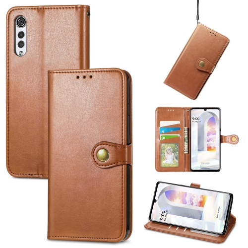 For LG Velvet 2 Pro Solid Color Leather Buckle Phone Case with Lanyard & Photo Frame & Card Slot & Wallet & Stand Function(Brwon)
For LG Velvet 2 Pro Solid Color Leather Buckle Phone Case with Lanyard & Photo Frame & Card Slot & Wallet & Stand Function(Brwon)