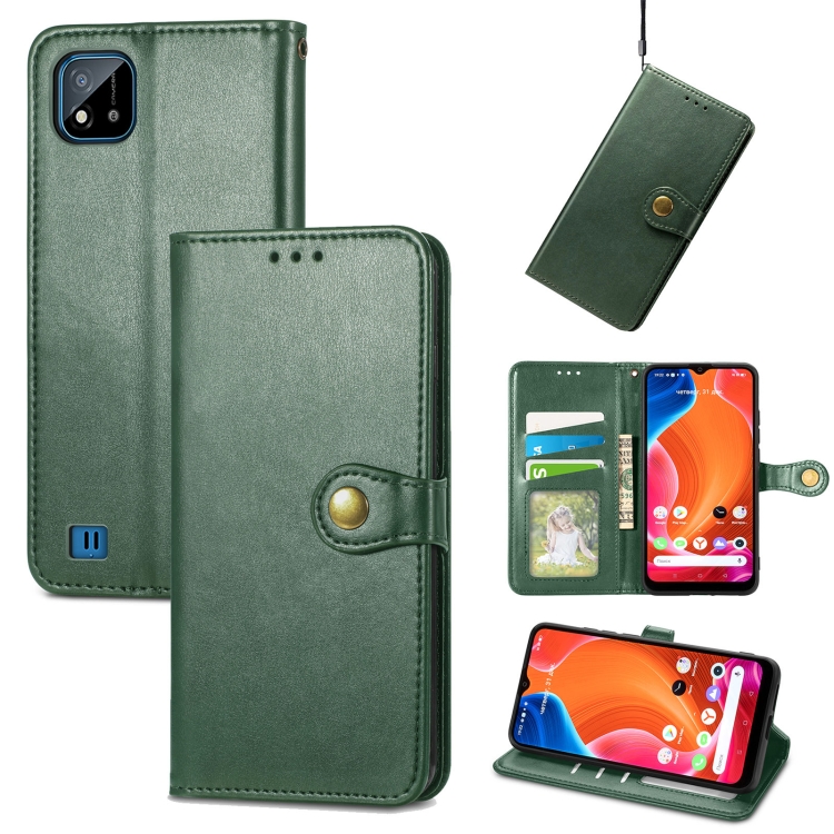 For OPPO Realme C20 Solid Color Leather Buckle Phone Case with Lanyard & Photo Frame & Card Slot & Wallet & Stand Function(Green)
For OPPO Realme C20 Solid Color Leather Buckle Phone Case with Lanyard & Photo Frame & Card Slot & Wallet & Stand Function(Green)