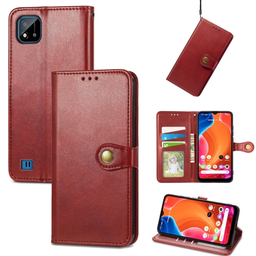 For OPPO Realme C20 Solid Color Leather Buckle Phone Case with Lanyard & Photo Frame & Card Slot & Wallet & Stand Function(Red)
For OPPO Realme C20 Solid Color Leather Buckle Phone Case with Lanyard & Photo Frame & Card Slot & Wallet & Stand Function(Red)