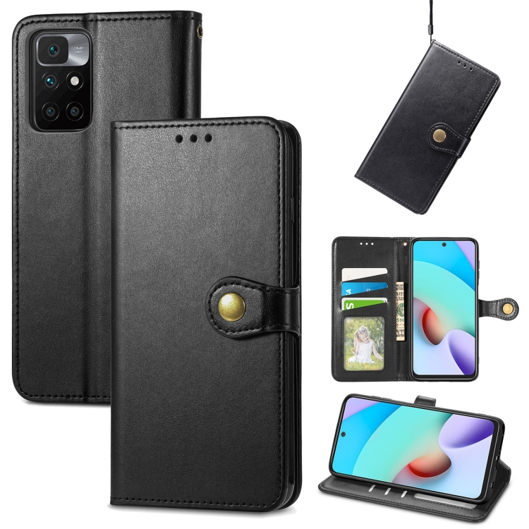 For Xiaomi Redmi 10 Solid Color Leather Buckle Phone Case with Lanyard & Photo Frame & Card Slot & Wallet & Stand Function(Black)
For Xiaomi Redmi 10 Solid Color Leather Buckle Phone Case with Lanyard & Photo Frame & Card Slot & Wallet & Stand Function(Black)