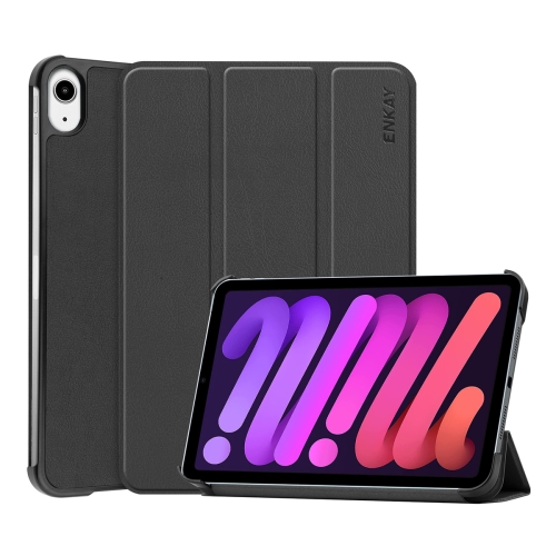 ENKAY Custer Texture Horizontal Flip PU+PC Leather Case with Three-folding Holder & Sleep / Wake-up Function for iPad mini 6 2021(Black)
ENKAY Custer Texture Horizontal Flip PU+PC Leather Case with Three-folding Holder & Sleep / Wake-up Function for iPad mini 6 2021(Black)
