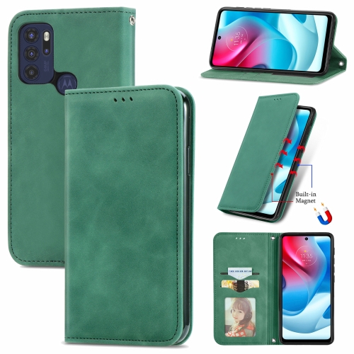 For Motorola G60 S Retro Skin Feel Business Magnetic Horizontal Flip Leather Case with Holder & Card Slots & Wallet & Photo Frame(Green)
For Motorola G60 S Retro Skin Feel Business Magnetic Horizontal Flip Leather Case with Holder & Card Slots & Wallet & Photo Frame(Green)