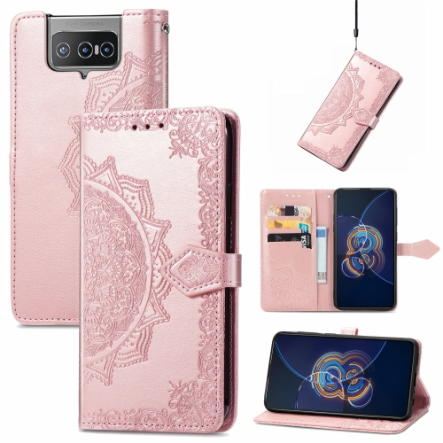 For Asus Zenfone 8 Flip Mandala Embossing Pattern Horizontal Flip Leather Case with Holder & Card Slots & Wallet & Lanyard(Rose Gold)
For Asus Zenfone 8 Flip Mandala Embossing Pattern Horizontal Flip Leather Case with Holder & Card Slots & Wallet & Lanyard(Rose Gold)