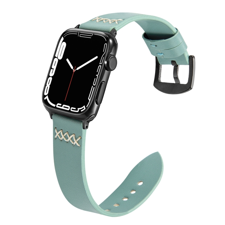 Leather Replacement Strap Watchband For Apple Watch Series 7 41mm / 6&SE&5&4 40mm / 3&2&1 38mm(Light Green)
Leather Replacement Strap Watchband For Apple Watch Series 7 41mm / 6&SE&5&4 40mm / 3&2&1 38mm(Light Green)