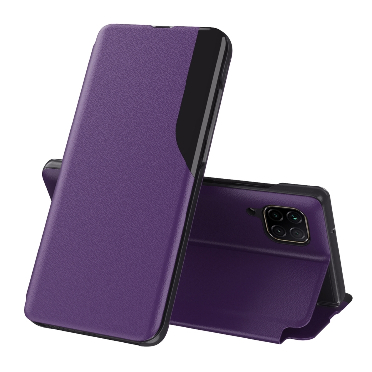 For Samsung Galaxy A22 5G Side Display Magnetic Shockproof Horizontal Flip Leather Case with Holder(Purple)
For Samsung Galaxy A22 5G Side Display Magnetic Shockproof Horizontal Flip Leather Case with Holder(Purple)
