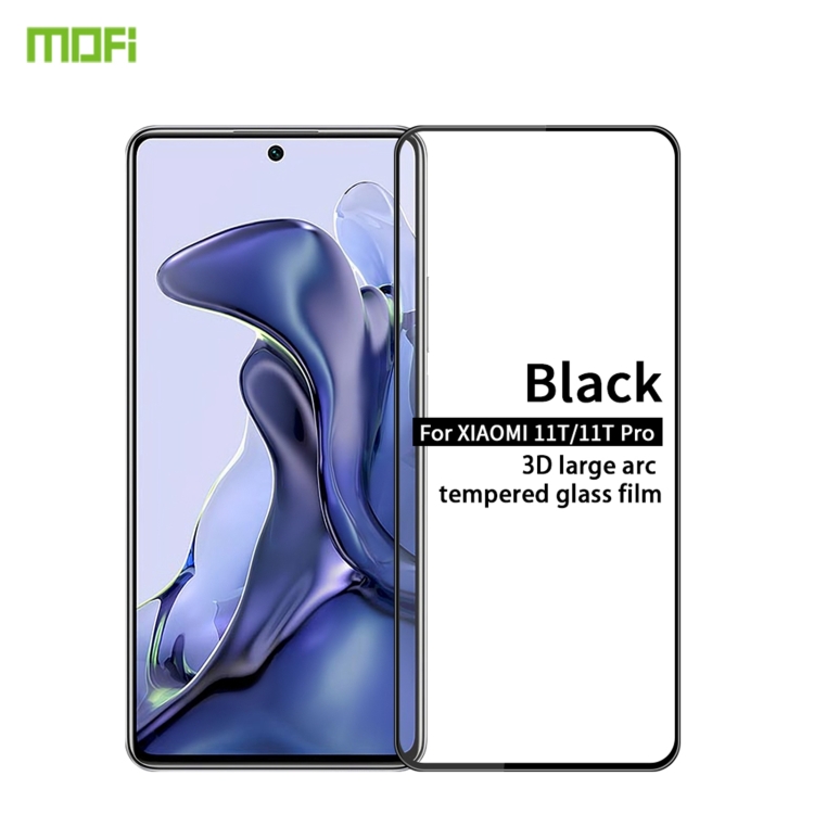 For Xiaomi Mi 11T / 11T Pro MOFI 9H 3D Explosion-proof Curved Screen Tempered Glass Film(Black)
For Xiaomi Mi 11T / 11T Pro MOFI 9H 3D Explosion-proof Curved Screen Tempered Glass Film(Black)