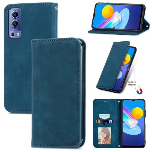 For vivo Y72 5G Retro Skin Feel Magnetic Horizontal Flip Leather Case With Holder & Card Slots & Wallet & Photo Frame(Blue)
For vivo Y72 5G Retro Skin Feel Magnetic Horizontal Flip Leather Case With Holder & Card Slots & Wallet & Photo Frame(Blue)