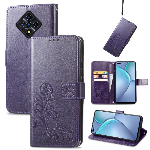 For Infinix Zero 8 Four-leaf Clasp Embossed Leather Case with Lanyard & Card Slot & Wallet & Holder(Purple)
For Infinix Zero 8 Four-leaf Clasp Embossed Leather Case with Lanyard & Card Slot & Wallet & Holder(Purple)