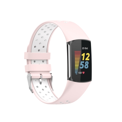 For Fitbit Charge 5 Double Color Metal Buckle Hole Silicone Watch Strap(Pink White)
For Fitbit Charge 5 Double Color Metal Buckle Hole Silicone Watch Strap(Pink White)