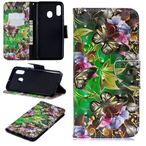 3D Colored Drawing Pattern Horizontal Flip Leather Case for Samsung Galaxy A20&A30, with Holder & Card Slots & Wallet(Green Butterfly)
3D Colored Drawing Pattern Horizontal Flip Leather Case for Samsung Galaxy A20&A30, with Holder & Card Slots & Wallet(Green Butterfly)
