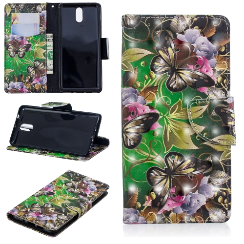 3D Colored Drawing Pattern Horizontal Flip Leather Case for Nokia 3.1, with Holder & Card Slots & Wallet(Green Butterfly)
3D Colored Drawing Pattern Horizontal Flip Leather Case for Nokia 3.1, with Holder & Card Slots & Wallet(Green Butterfly)