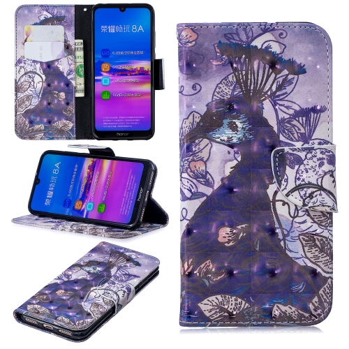 3D Colored Drawing Pattern Horizontal Flip Leather Case for Huawei Honor 8A, with Holder & Card Slots & Wallet(Peacock)
3D Colored Drawing Pattern Horizontal Flip Leather Case for Huawei Honor 8A, with Holder & Card Slots & Wallet(Peacock)