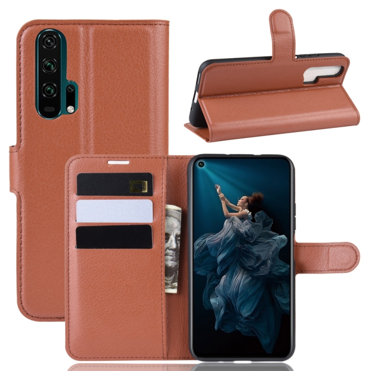 Litchi Texture Horizontal Flip Leather Case for Huawei Honor 20 Pro, with Wallet & Holder & Card Slots(Brown)
Litchi Texture Horizontal Flip Leather Case for Huawei Honor 20 Pro, with Wallet & Holder & Card Slots(Brown)