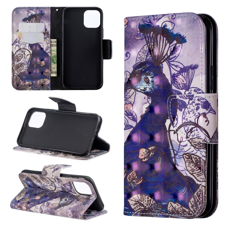 3D Colored Drawing Pattern Horizontal Flip Leather Case for iPhone 11 Pro, with Holder & Card Slots & Wallet(Peacock)
3D Colored Drawing Pattern Horizontal Flip Leather Case for iPhone 11 Pro, with Holder & Card Slots & Wallet(Peacock)