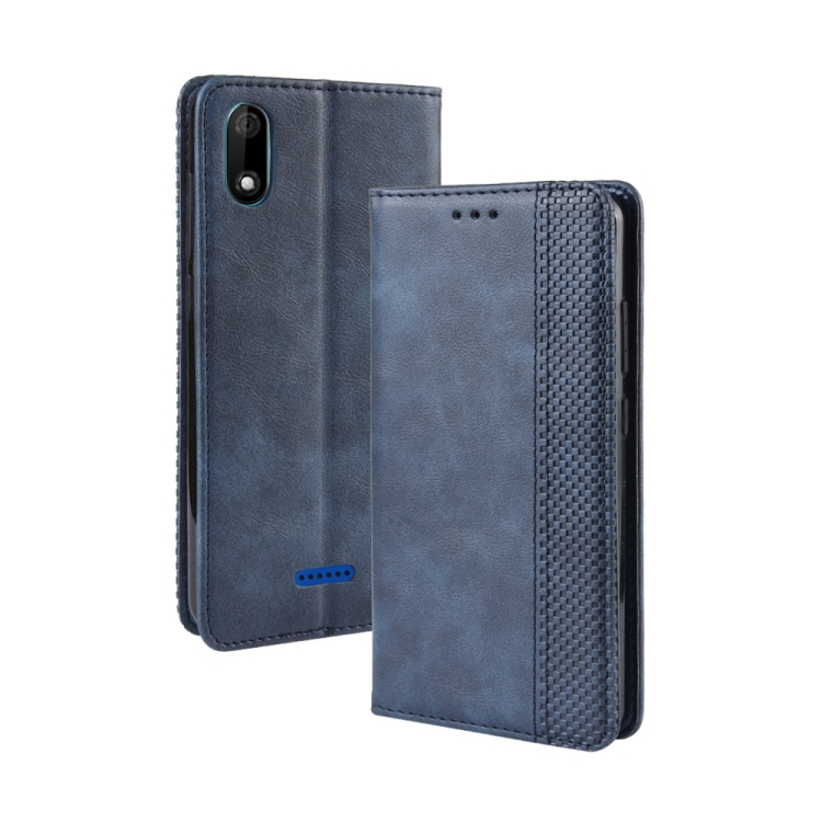 Magnetic Buckle Retro Crazy Horse Texture Horizontal Flip Leather Case for Wiko Y60, with Holder & Card Slots & Photo Frame(Blue)
Magnetic Buckle Retro Crazy Horse Texture Horizontal Flip Leather Case for Wiko Y60, with Holder & Card Slots & Photo Frame(Blue)