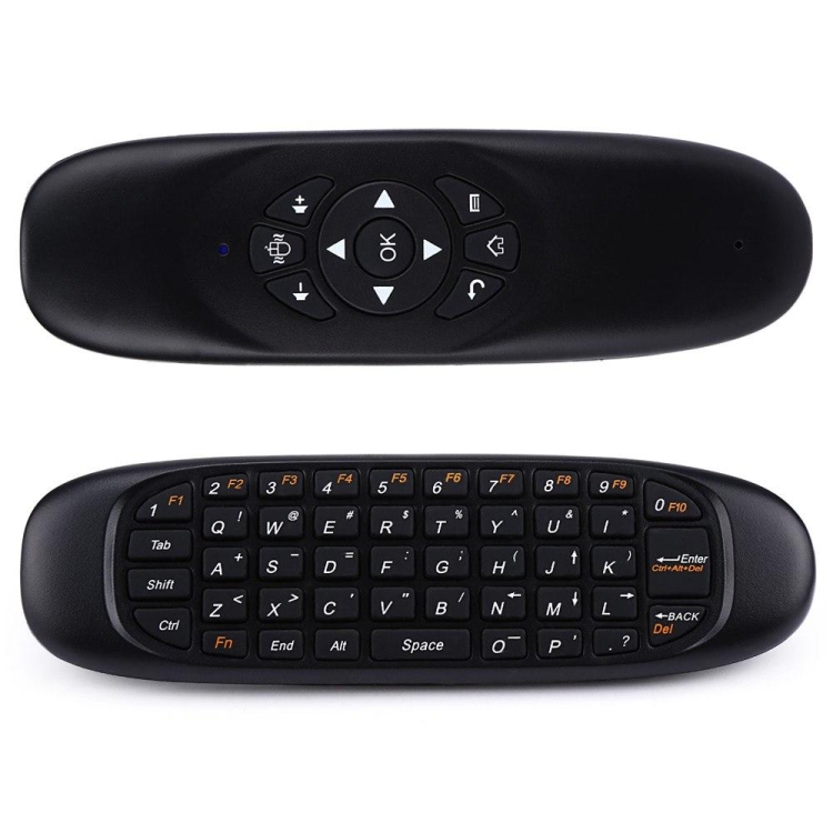 C120 2.4G Mini Keyboard Wireless Remote Mouse with 3-Gyro & 3-Gravity Sensor for PC / HTPC / IPTV / Smart TV and Android TV Box etc(Black)
C120 2.4G Mini Keyboard Wireless Remote Mouse with 3-Gyro & 3-Gravity Sensor for PC / HTPC / IPTV / Smart TV and Android TV Box etc(Black)