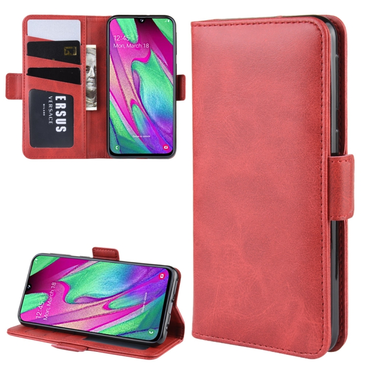 For Galaxy A40 Dual-side Magnetic Buckle Horizontal Flip Leather Case with Holder & Card Slots & Wallet & Photo Frame(Red)
For Galaxy A40 Dual-side Magnetic Buckle Horizontal Flip Leather Case with Holder & Card Slots & Wallet & Photo Frame(Red)