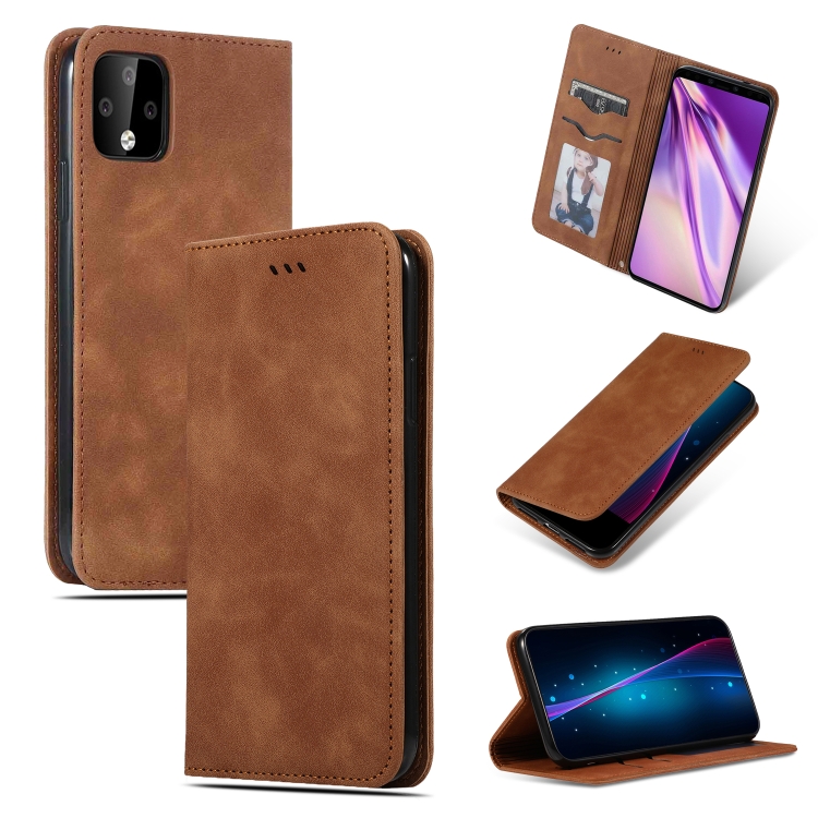 Retro Skin Feel Business Magnetic Horizontal Flip Leather Case for Google Pixel 4XL(Brown)
Retro Skin Feel Business Magnetic Horizontal Flip Leather Case for Google Pixel 4XL(Brown)