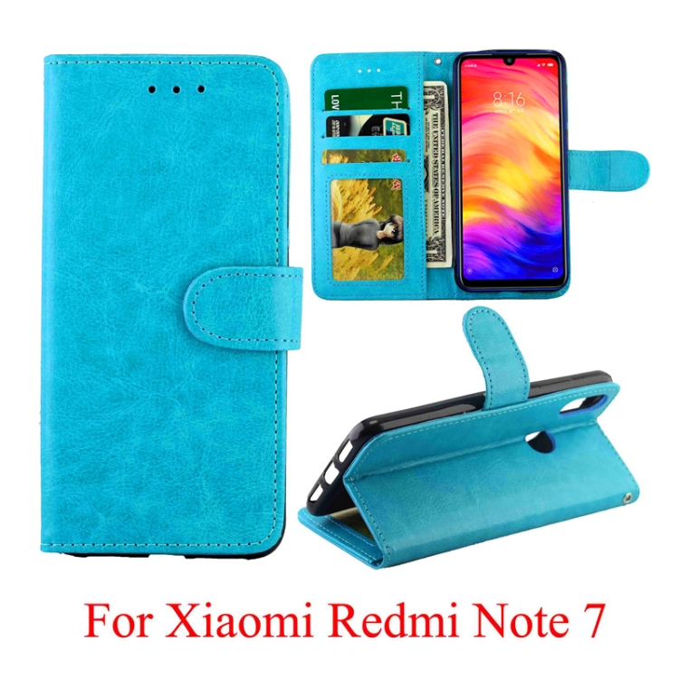 For Xiaomi Redmi Note7 Crazy Horse Texture Horizontal Flip Leather Case with Holder & Card Slots & Wallet & Photo Frame(Baby Blue)
For Xiaomi Redmi Note7 Crazy Horse Texture Horizontal Flip Leather Case with Holder & Card Slots & Wallet & Photo Frame(Baby Blue)