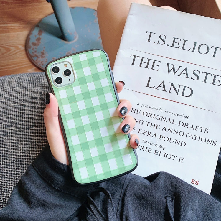 For iPhone 11 Pro Lattice Pattern Small Waist Relief Light Oil Mobile Phone Shell Protection Case(Green)
For iPhone 11 Pro Lattice Pattern Small Waist Relief Light Oil Mobile Phone Shell Protection Case(Green)