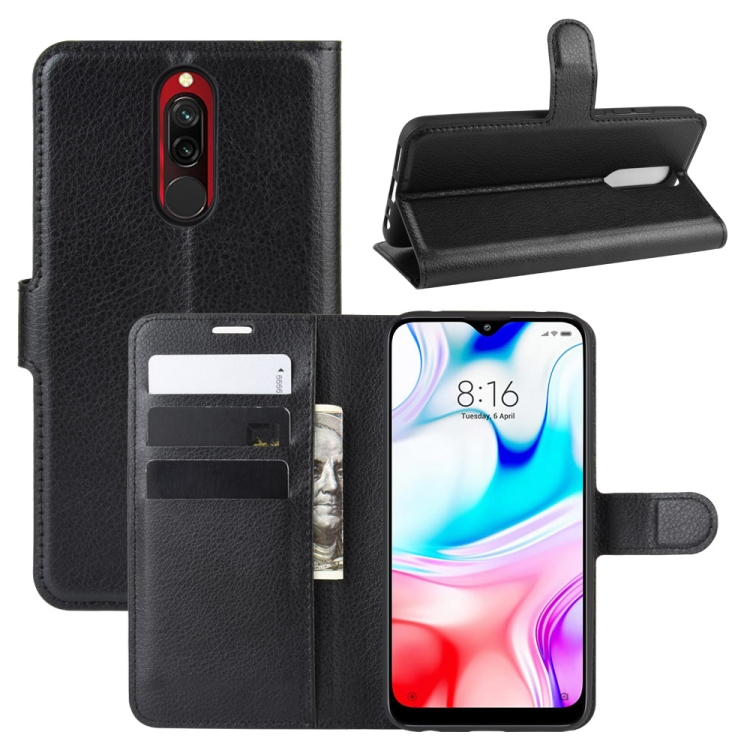 For Xiaomi Redmi 8 Litchi Texture Horizontal Flip Leather Case with Wallet & Holder & Card Slots(Black)
For Xiaomi Redmi 8 Litchi Texture Horizontal Flip Leather Case with Wallet & Holder & Card Slots(Black)