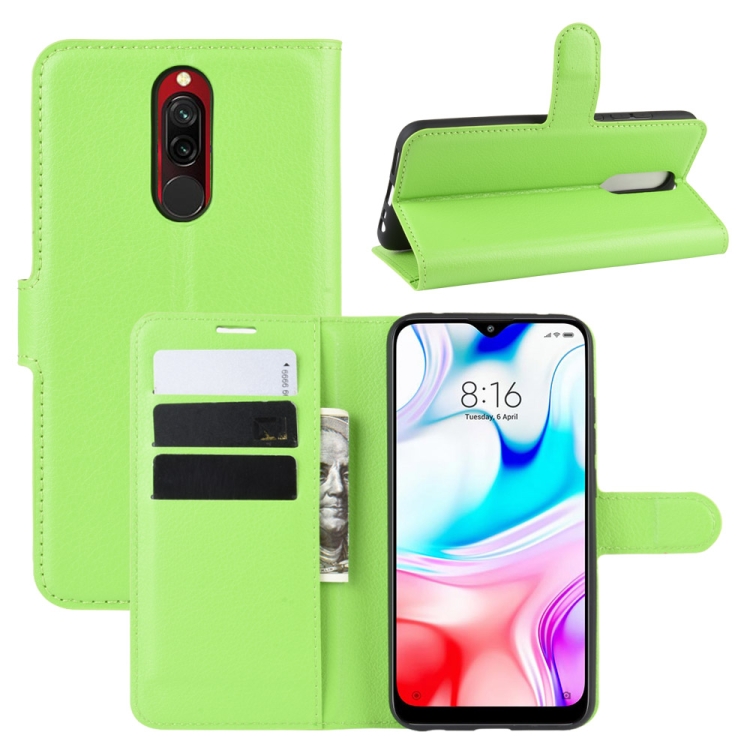 For Xiaomi Redmi 8 Litchi Texture Horizontal Flip Leather Case with Wallet & Holder & Card Slots(Green)
For Xiaomi Redmi 8 Litchi Texture Horizontal Flip Leather Case with Wallet & Holder & Card Slots(Green)