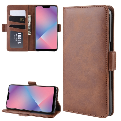 For OPPO A5 / A3s / AX5 Double Buckle Crazy Horse Business Mobile Phone Holster with Card Wallet Bracket Function(Brown)
For OPPO A5 / A3s / AX5 Double Buckle Crazy Horse Business Mobile Phone Holster with Card Wallet Bracket Function(Brown)