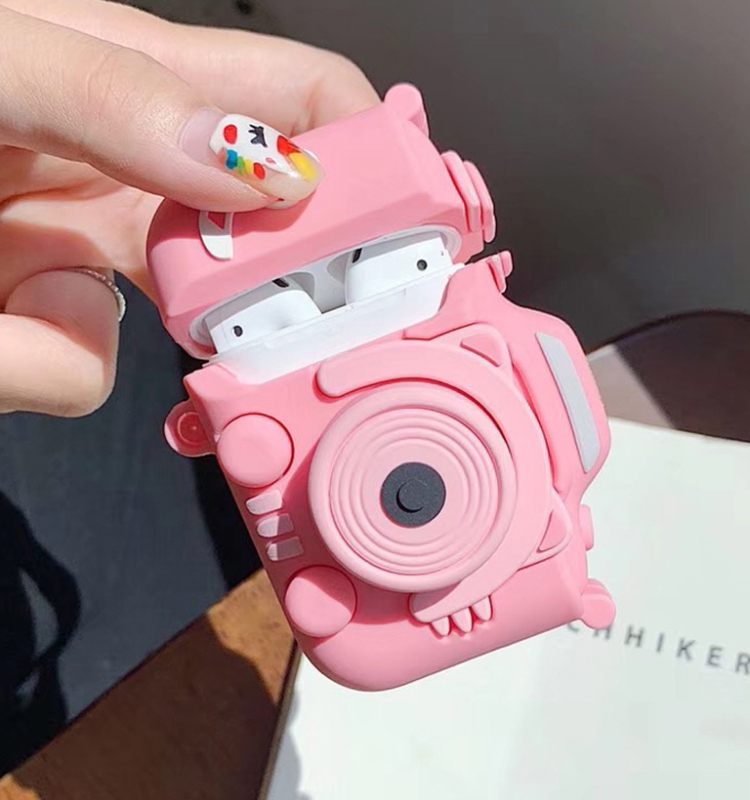 For Apple AirPods 1/2 Generation Universal Stereoscopic Cartoon Camera Bluetooth Headphone Protective Case(Pink)
For Apple AirPods 1/2 Generation Universal Stereoscopic Cartoon Camera Bluetooth Headphone Protective Case(Pink)
